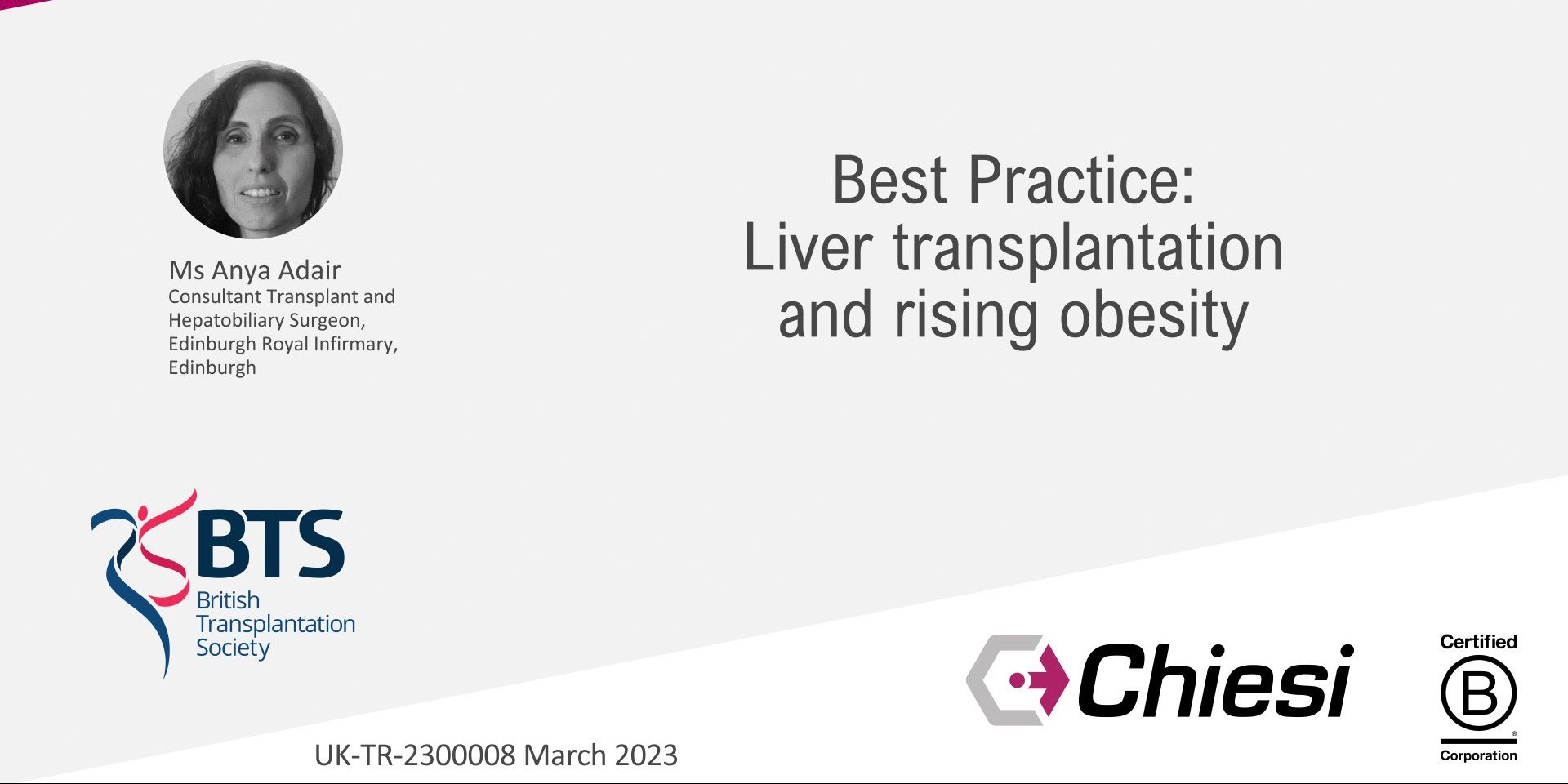 Best Practice: Liver Transplantation and Rising Obesity (BTS Congress 2023)