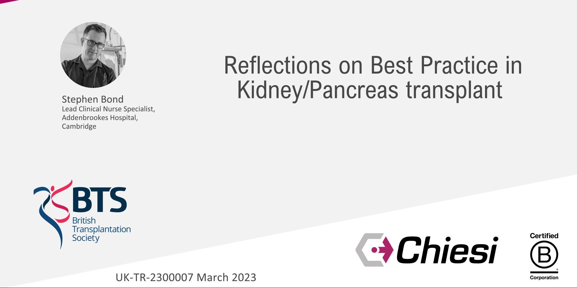 Best Practice: Kidney/Pancreas (BTS Congress 2023)